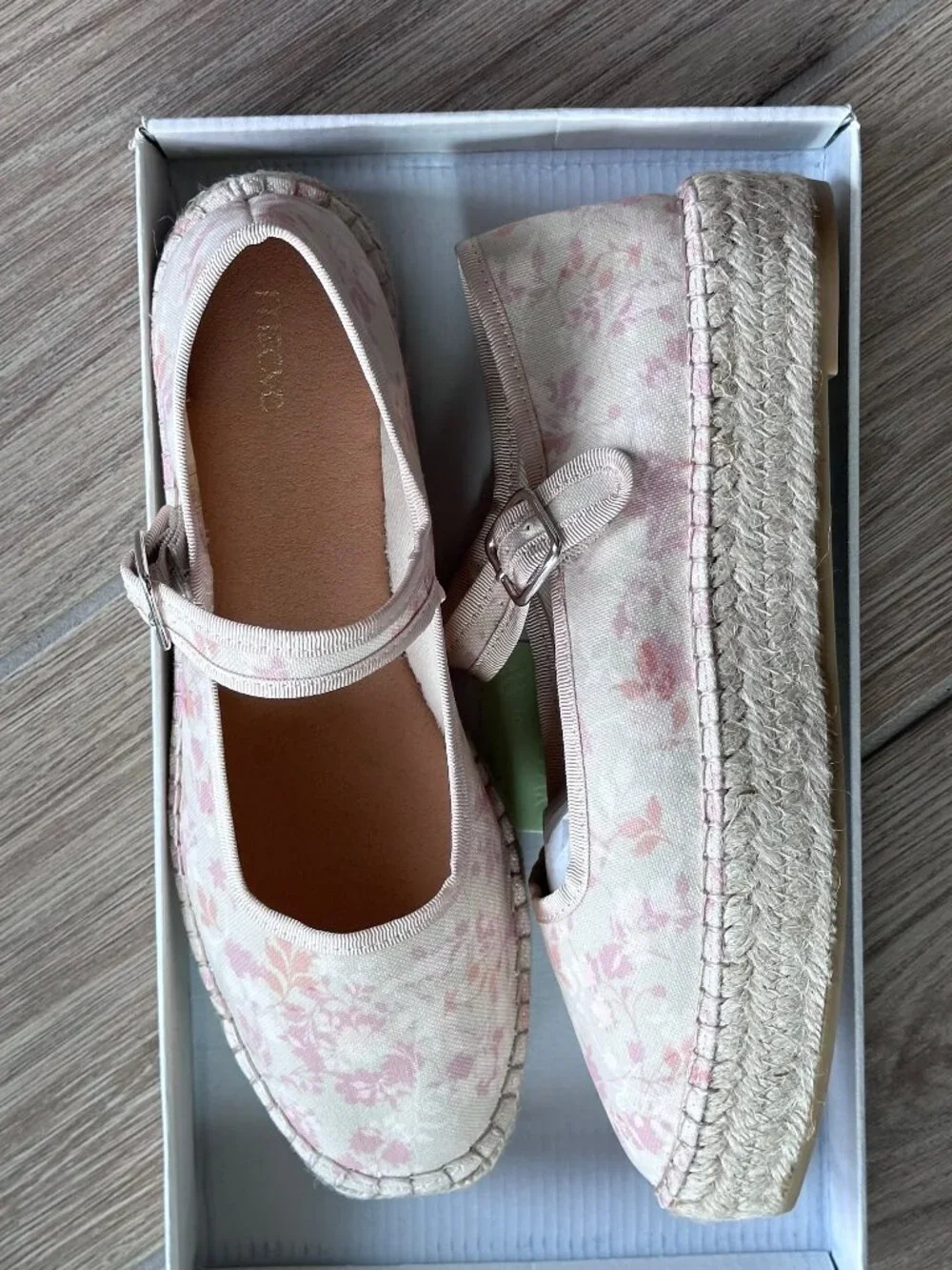 NWB Maeve Mary Jane Espadrille Flats - Floral Sz 8-8.5 feels like 6-6.5